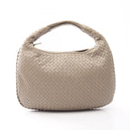 Bottega Veneta Shoulder Bag Intrecciato Beige Leather