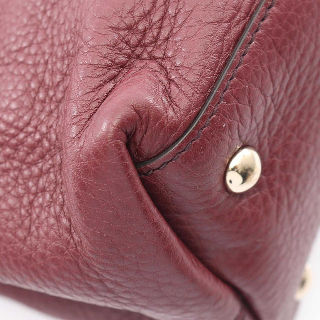Gucci Tote Soho Interlocking 2-Way Bordeaux Leather Fringe — view 6