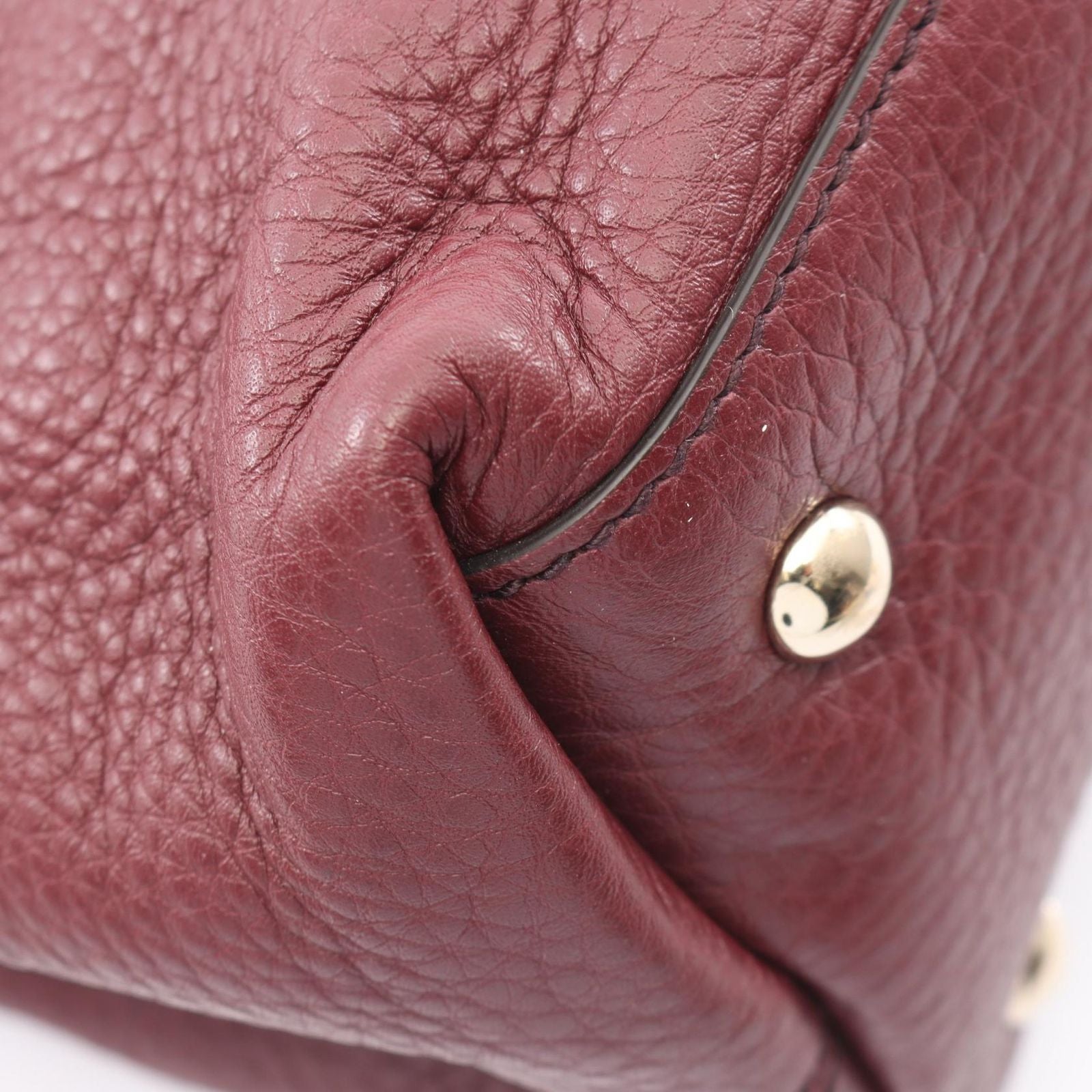 Gucci Tote Soho Interlocking 2-Way Bordeaux Leather Fringe — view 6