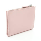 Prada Bifold Wallet Saffiano Triang Pink Leather Triangle Logo — view 2