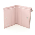 Prada Bifold Wallet Saffiano Triang Pink Leather Triangle Logo — view 3