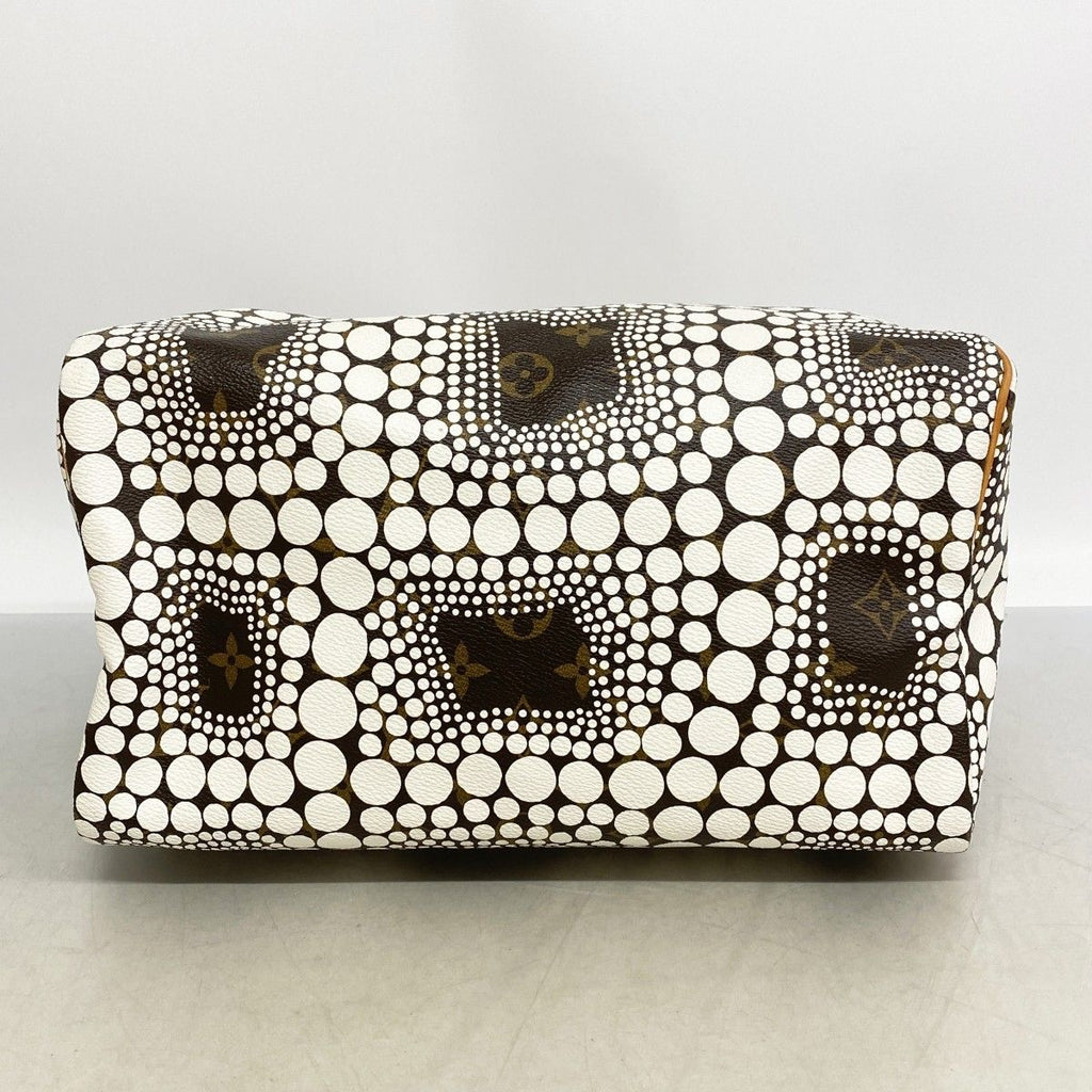 Louis Vuitton Handbag Monogram Town Yayoi Kusama Collaboration Speedy 30 Blanc — view 3