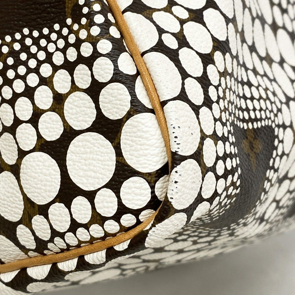Louis Vuitton Handbag Monogram Town Yayoi Kusama Collaboration Speedy 30 Blanc — view 6