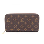 Louis Vuitton Round Wallet Zippy Coating Ting Canvas