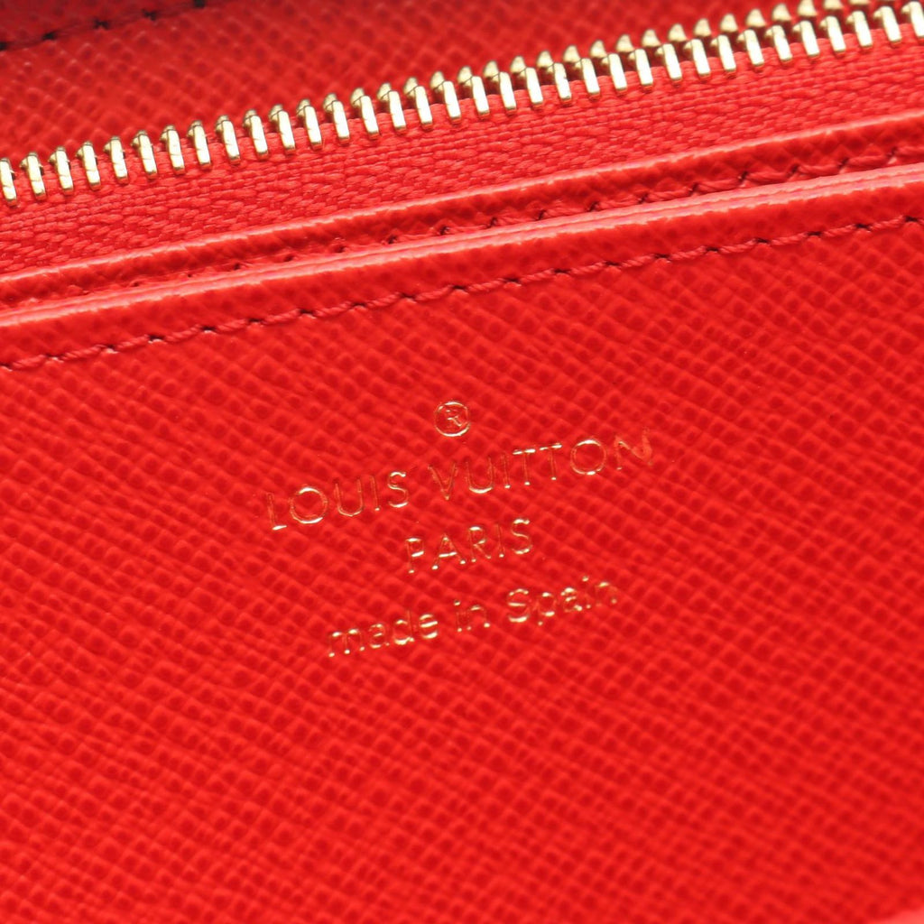 Louis Vuitton Round Wallet Zippy Coquelicot Canvas — view 4