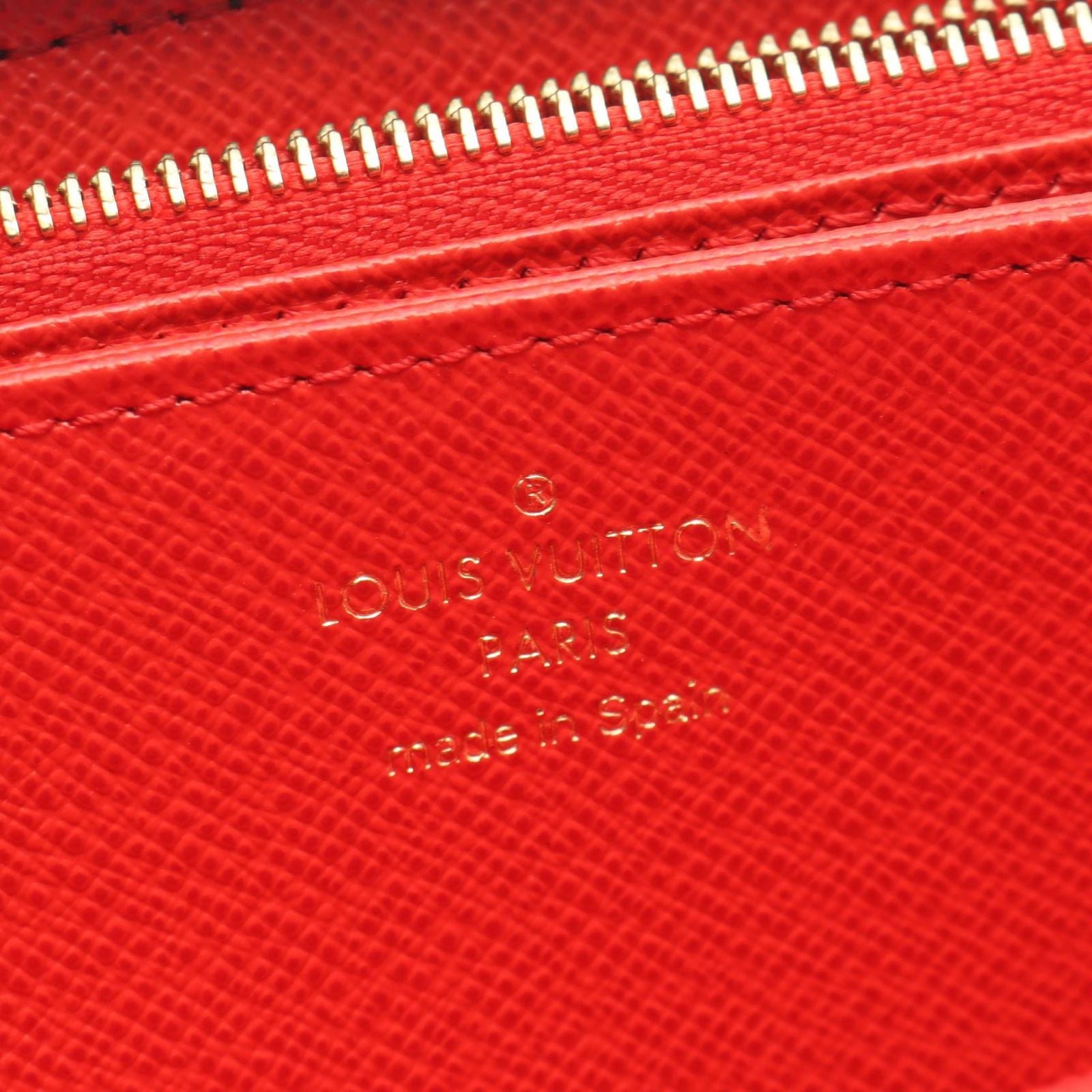 Louis Vuitton Round Wallet Zippy Coquelicot Canvas — view 4
