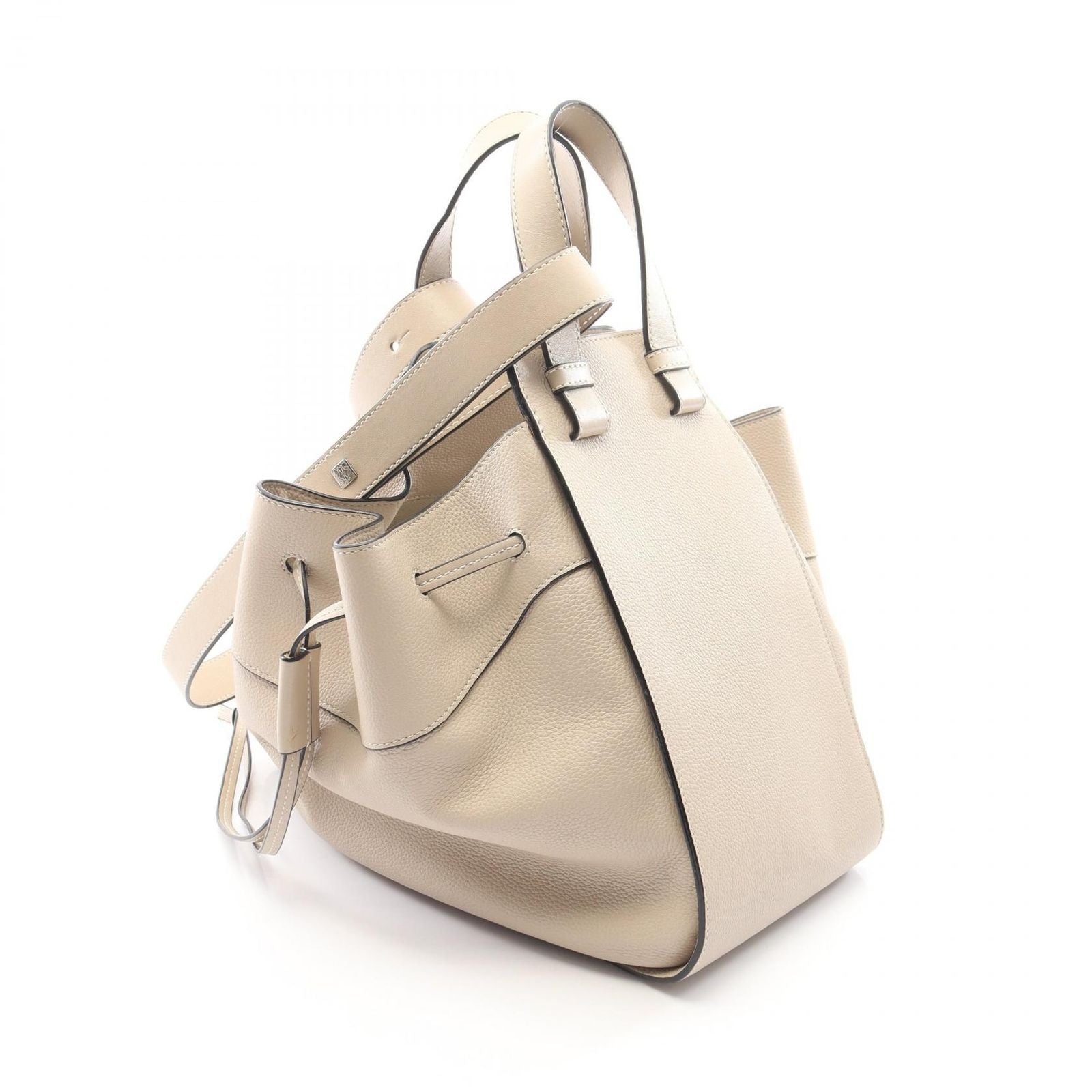 Loewe Shoulder Bag Hammock Drawstring 2-Way Brown Leather — view 2