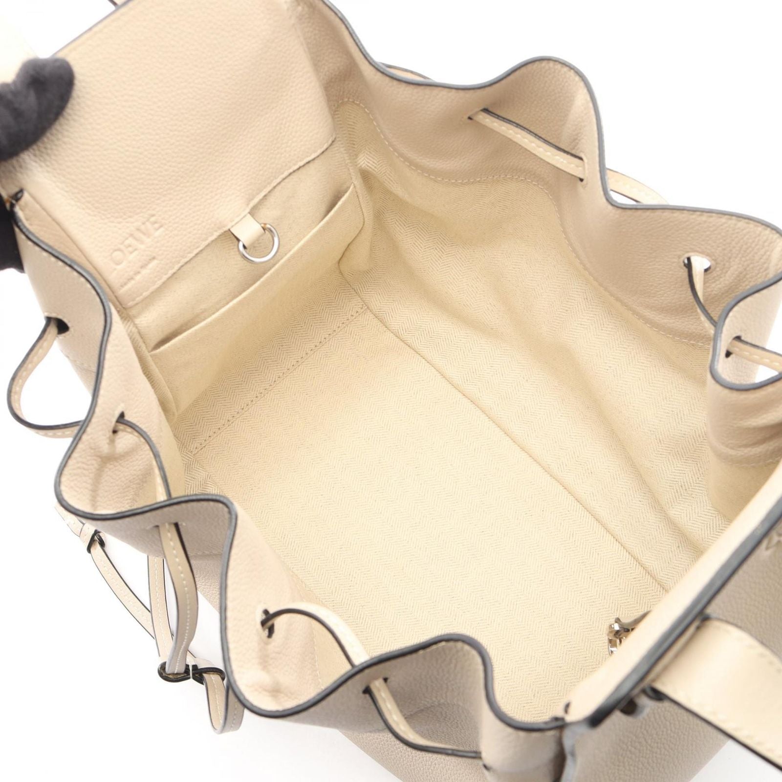 Loewe Shoulder Bag Hammock Drawstring 2-Way Brown Leather — view 3