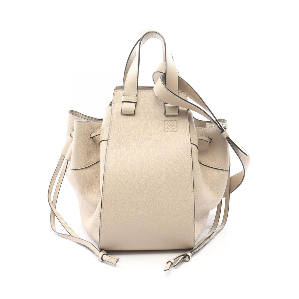 Loewe Shoulder Bag Hammock Drawstring 2-Way Brown Leather