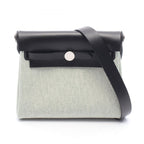 Hermes Shoulder Bag Herbag Zip Mini Vert Moyane Black