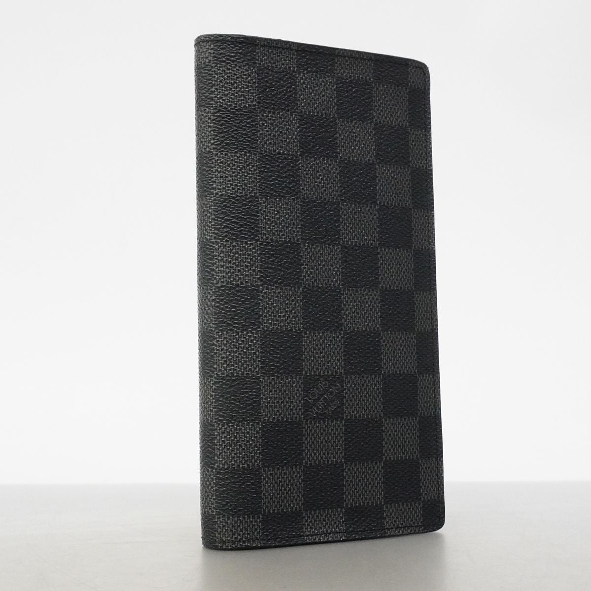 Louis Vuitton Wallet Damier Graphite Portefeuille Brazza Black Gray — view 2
