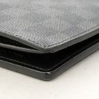 Louis Vuitton Wallet Damier Graphite Portefeuille Brazza Black Gray — view 7