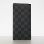 Louis Vuitton Wallet Damier Graphite Portefeuille Brazza Black Gray — view 8
