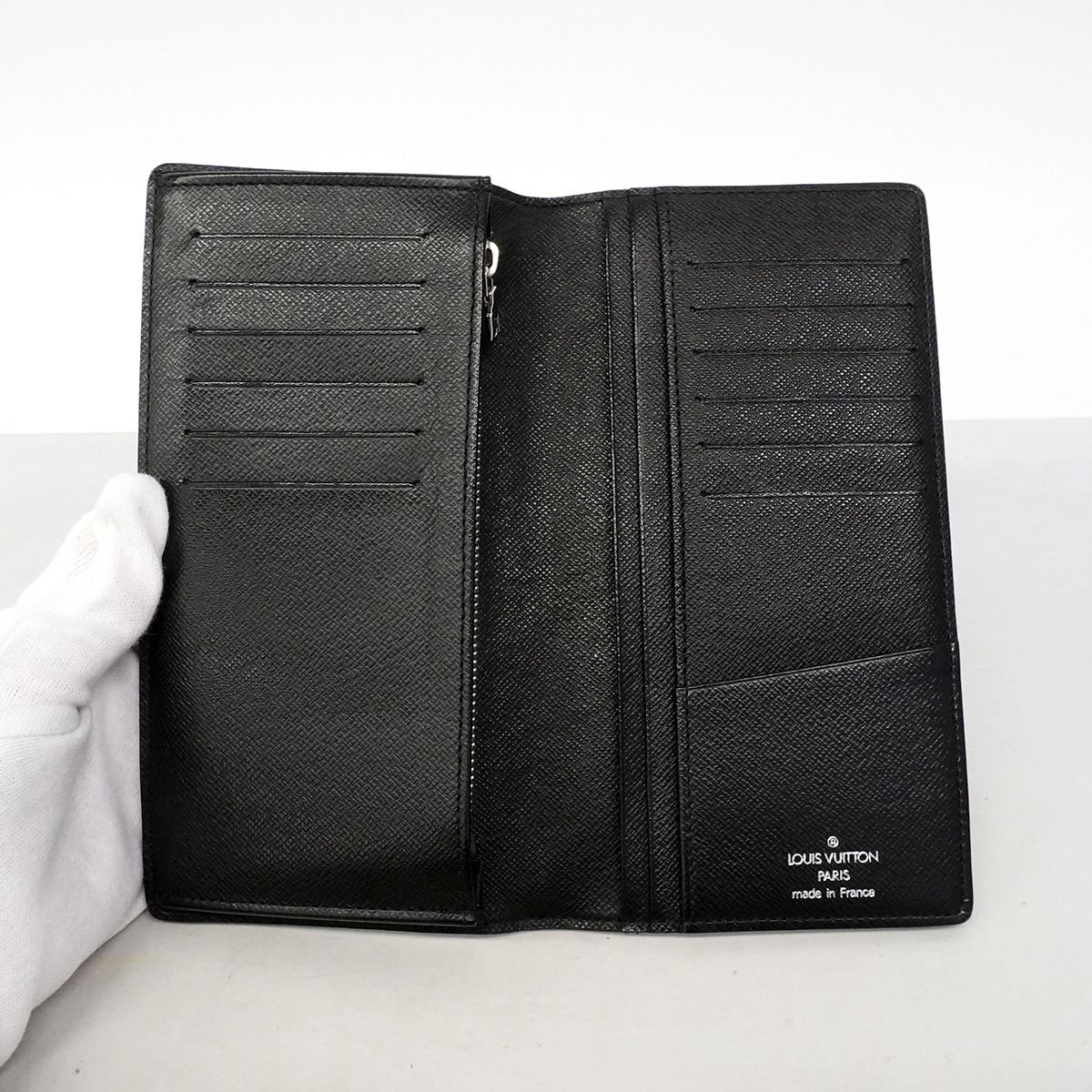 Louis Vuitton Wallet Damier Graphite Portefeuille Brazza Black Gray — view 4
