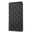 Louis Vuitton Wallet Damier Graphite Portefeuille Brazza Black Gray