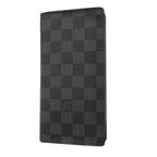 Louis Vuitton Wallet Damier Graphite Portefeuille Brazza Black Gray