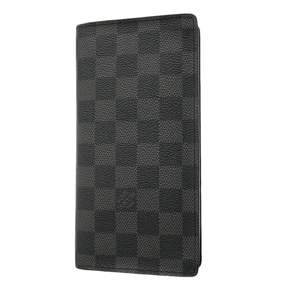 Louis Vuitton Wallet Damier Graphite Portefeuille Brazza Black Gray