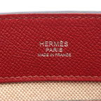 Hermes Handbag Maxi Box Cabas 30 Rouge Grena Calf — view 4
