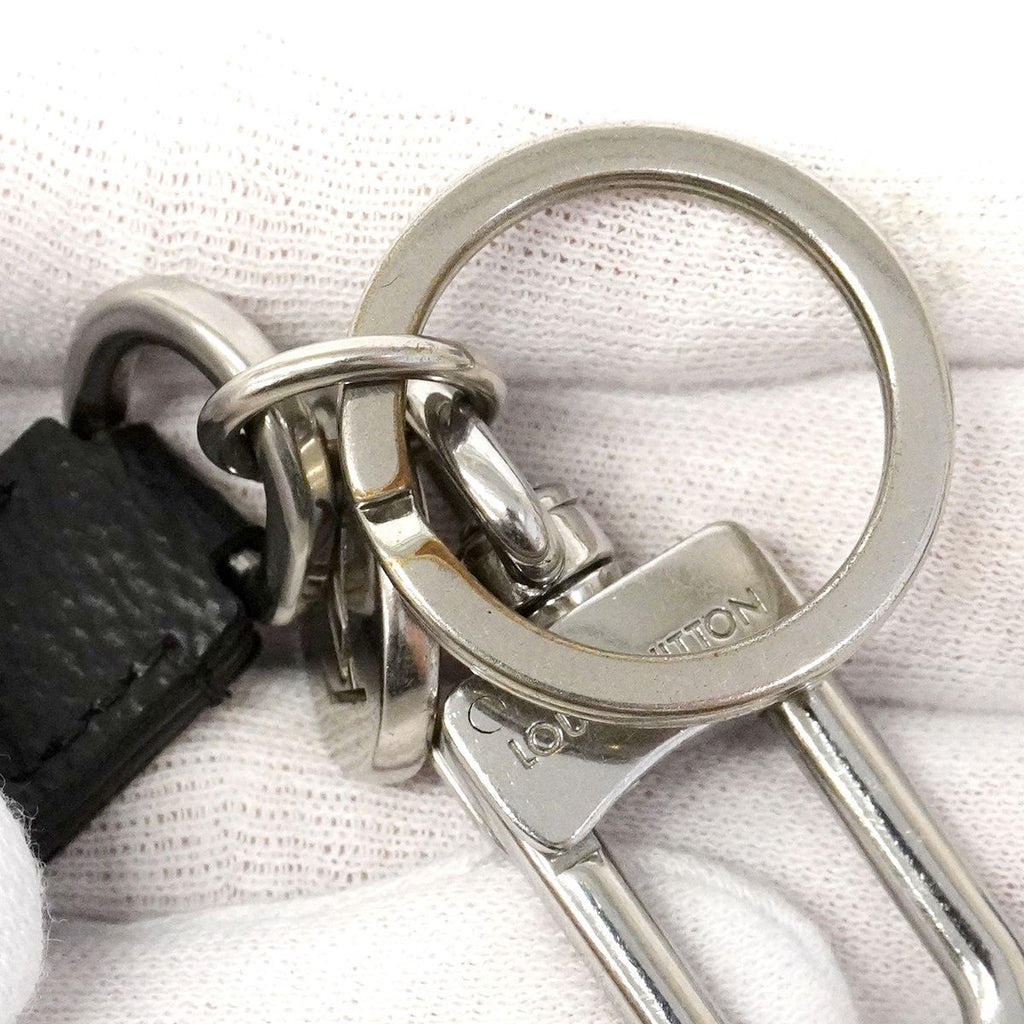 Louis Vuitton Key Holder Charm Monogram Eclipse White Dragonne — view 5