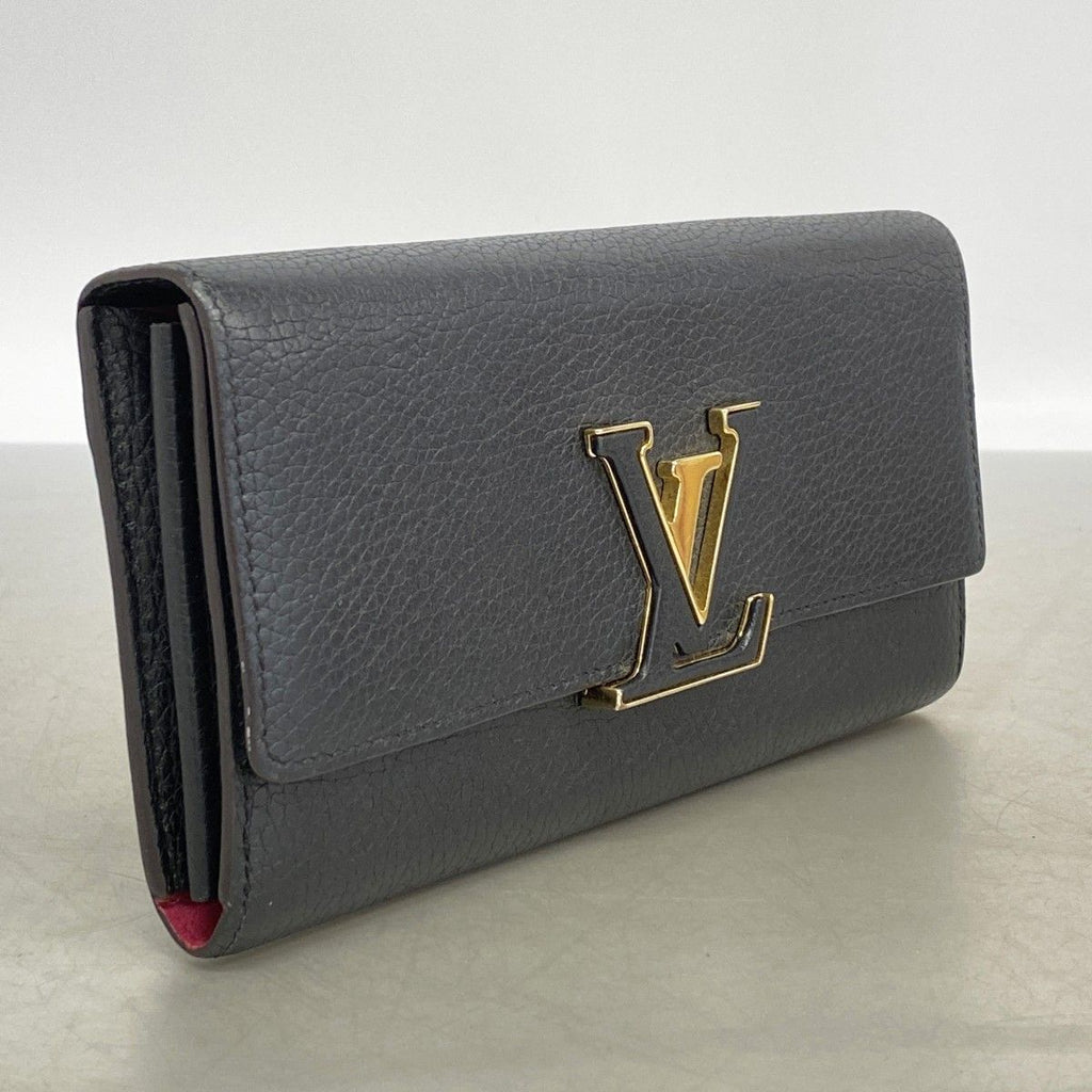 Louis Vuitton Wallet Taurillon Portefeuille Capucines Noir — view 2
