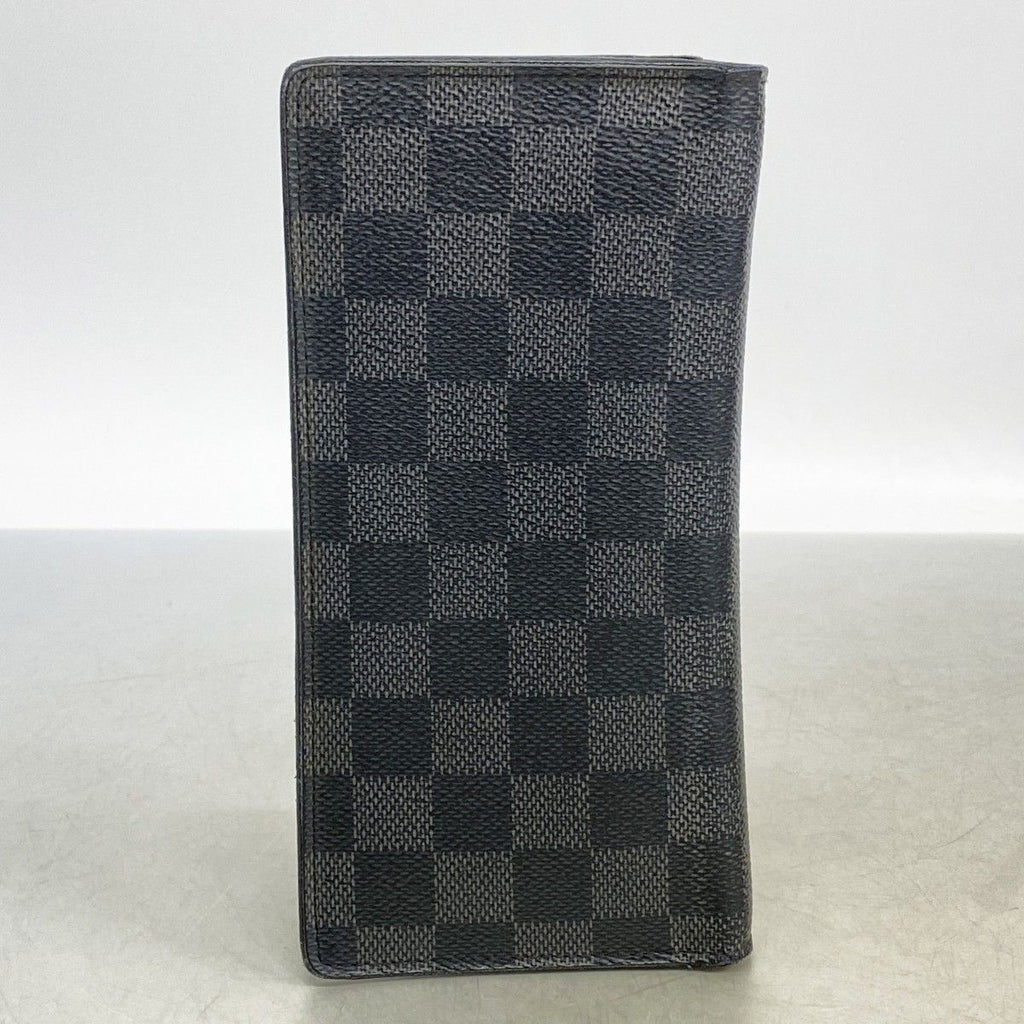 Louis Vuitton Wallet Damier Graphite Portefeuille Brazza Black — view 8