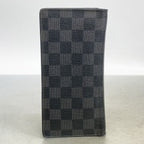 Louis Vuitton Wallet Damier Graphite Portefeuille Brazza Black — view 8