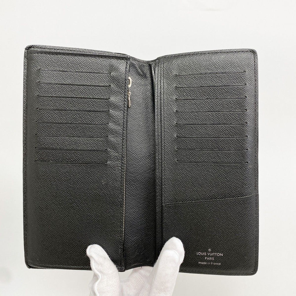 Louis Vuitton Wallet Damier Graphite Portefeuille Brazza Black — view 3