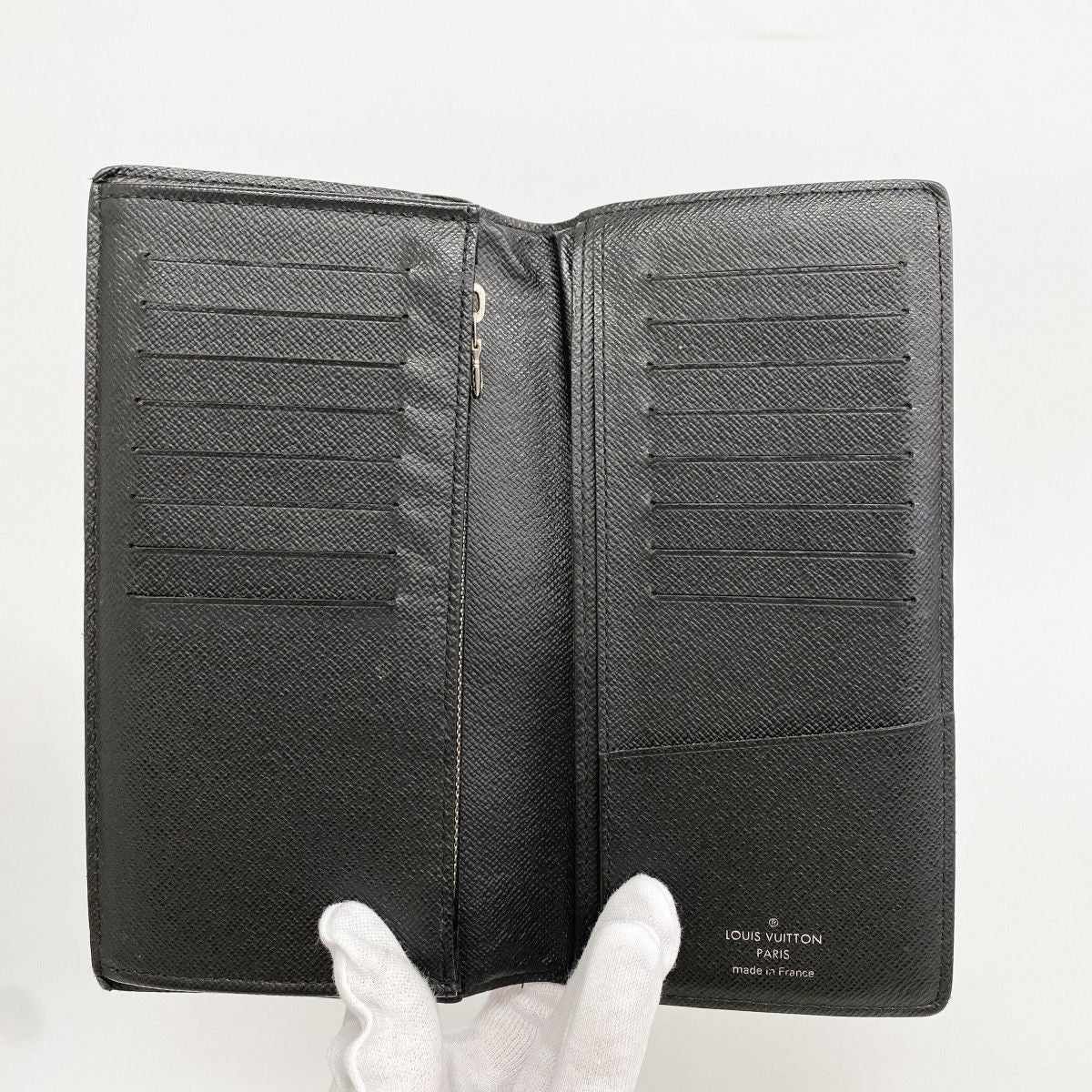 Louis Vuitton Wallet Damier Graphite Portefeuille Brazza Black — view 3