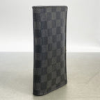 Louis Vuitton Wallet Damier Graphite Portefeuille Brazza Black — view 2