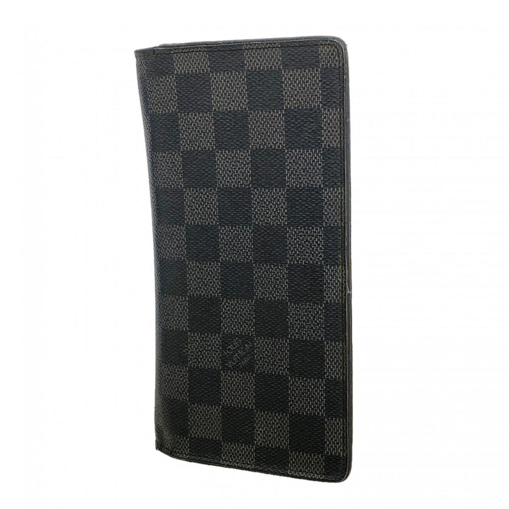 Louis Vuitton Wallet Damier Graphite Portefeuille Brazza Black