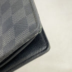 Louis Vuitton Wallet Damier Graphite Portefeuille Brazza Black — view 6