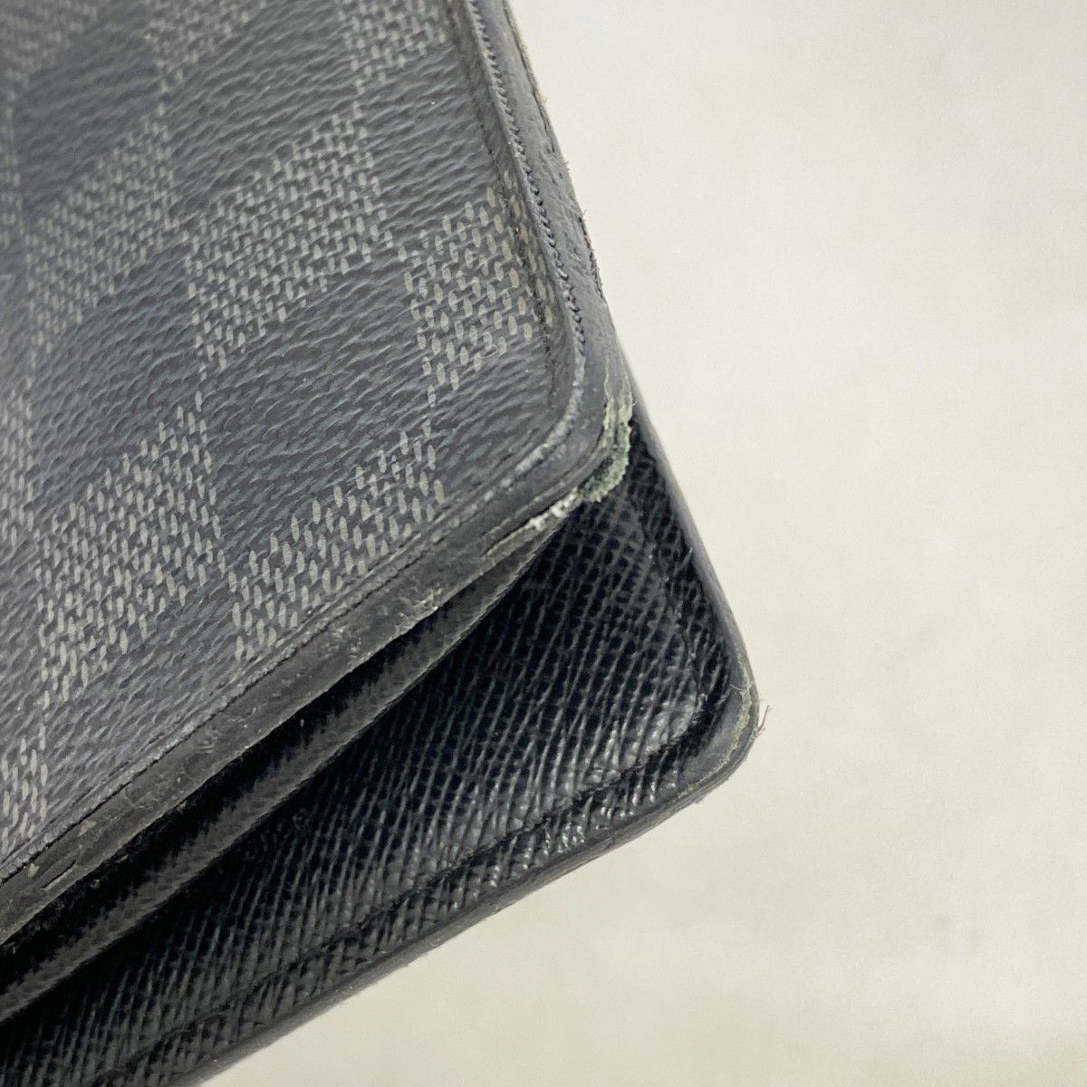 Louis Vuitton Wallet Damier Graphite Portefeuille Brazza Black — view 6
