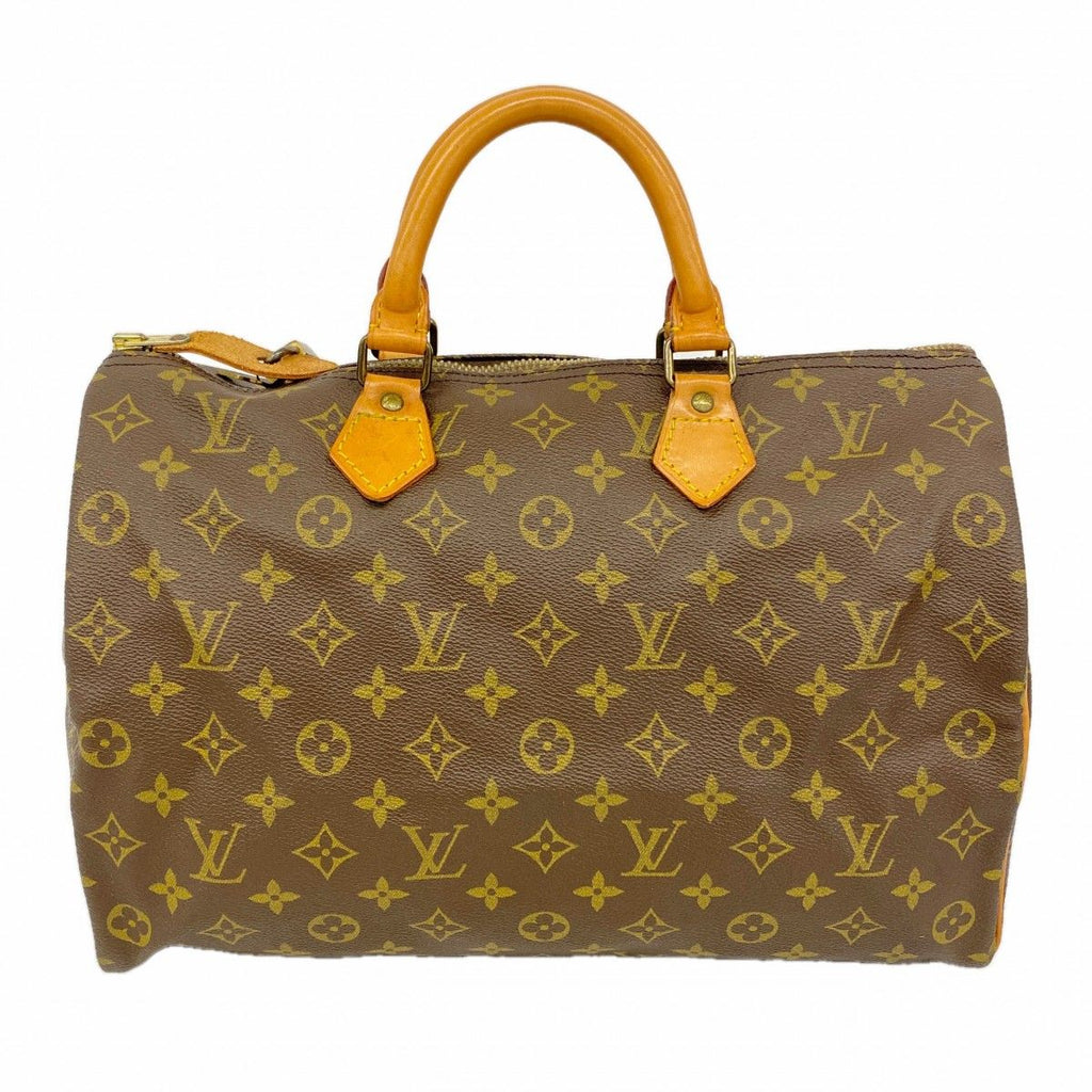 Louis Vuitton Handbag Monogram Speedy 35 Brown
