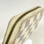 Louis Vuitton Coin Case Damier Azur Zippy Purse White — view 6