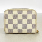 Louis Vuitton Coin Case Damier Azur Zippy Purse White — view 8