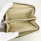 Louis Vuitton Coin Case Damier Azur Zippy Purse White — view 3