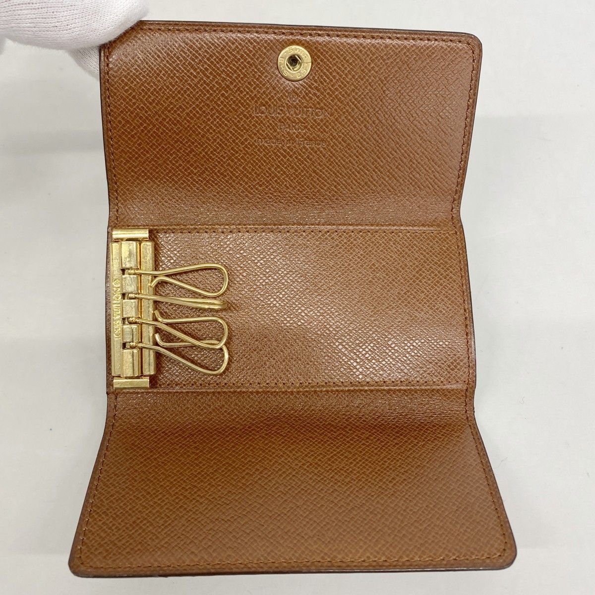 Louis Vuitton Key Case Monogram Multicles 4 Brown Key Holder — view 3