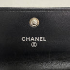 Chanel Coin Case Caviar Leather Black Silver — view 4