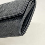Chanel Coin Case Caviar Leather Black Silver — view 5