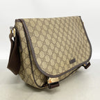 Gucci Shoulder Bag GG Supreme Brown Champagne Gold — view 2