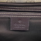 Gucci Shoulder Bag GG Supreme Brown Champagne Gold — view 5