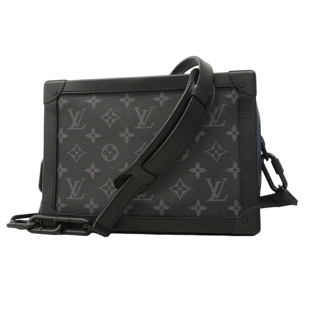 Louis Vuitton Shoulder Bag Monogram Eclipse Soft Trunk Black