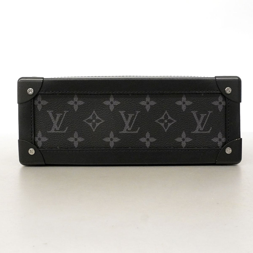 Louis Vuitton Shoulder Bag Monogram Eclipse Soft Trunk Black — view 3