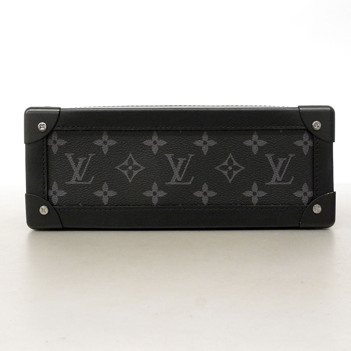 Louis Vuitton Shoulder Bag Monogram Eclipse Soft Trunk Black — view 3