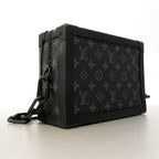 Louis Vuitton Shoulder Bag Monogram Eclipse Soft Trunk Black — view 2