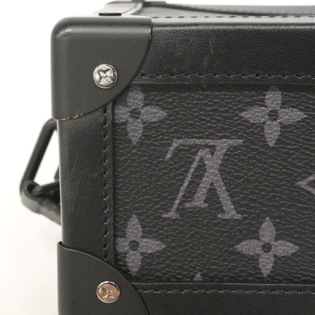 Louis Vuitton Shoulder Bag Monogram Eclipse Soft Trunk Black — view 6