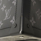 Louis Vuitton Shoulder Bag Monogram Eclipse Soft Trunk Black — view 7