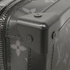 Louis Vuitton Shoulder Bag Monogram Eclipse Soft Trunk Black — view 8