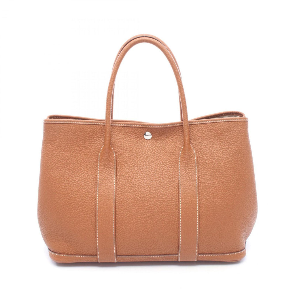 Hermes Tote Garden Party PM Gold Leather