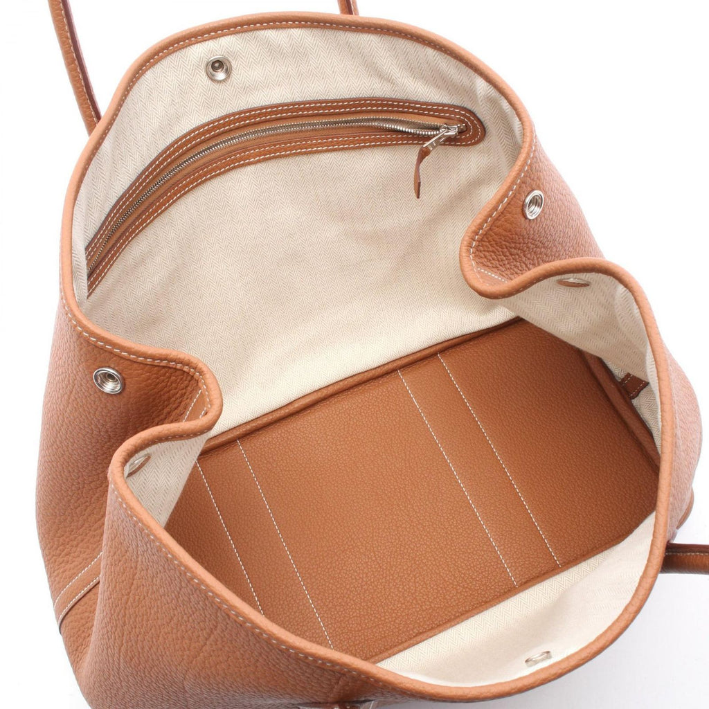 Hermes Tote Garden Party PM Gold Leather — view 3